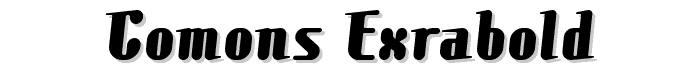 Comons Ex?raBold font